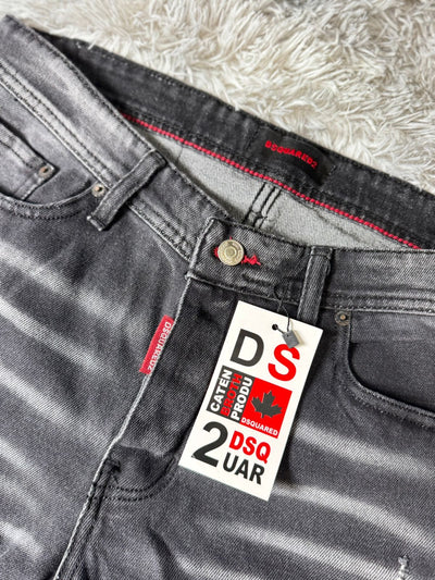 Jeans DSQRD2 "Black Red"