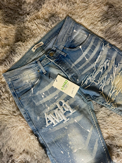 Jeans AMR1 "White Line"