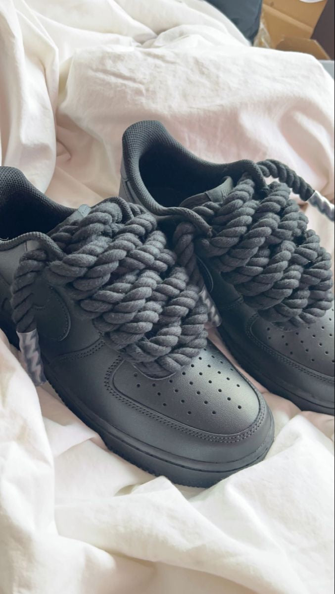 AF1 "ROPE LACES" Black